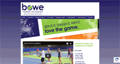 Desktop Screenshot of bowetennisacademy.com