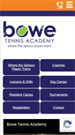 Mobile Screenshot of bowetennisacademy.com